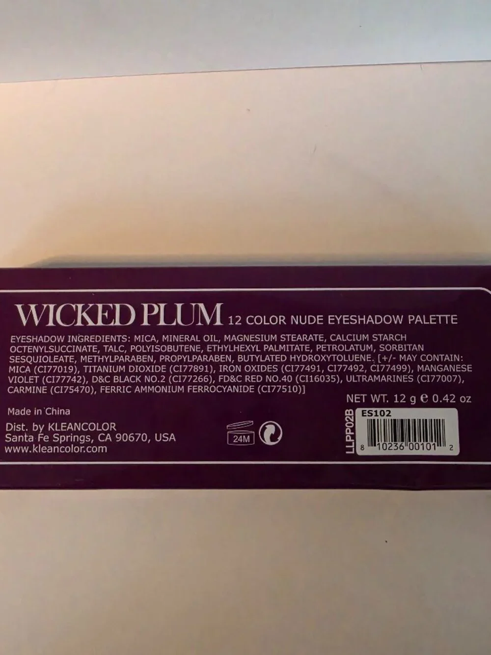TWO Kleancolor Palettes Wicked Plum, Rosy Nudes